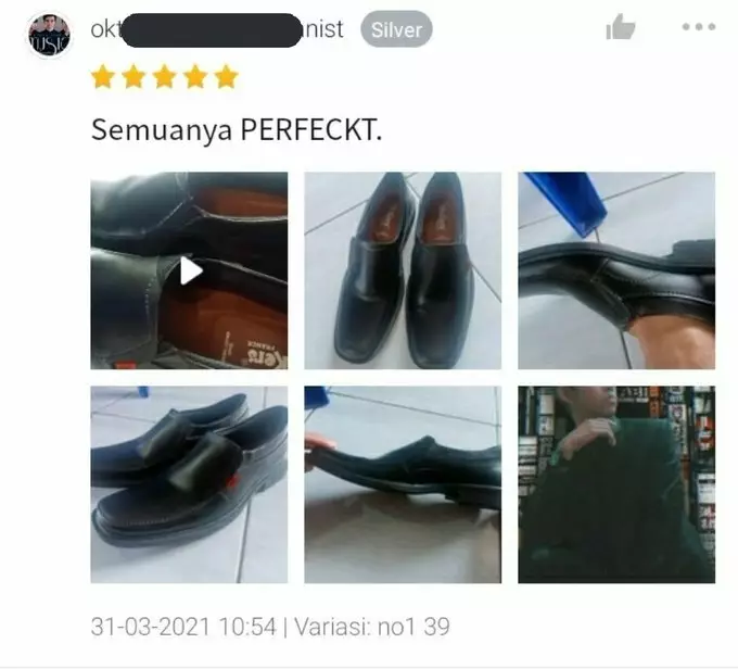 Testimoni belanja di online shop © Twitter