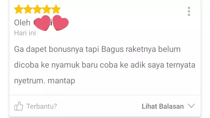 Testimoni belanja di online shop © Twitter