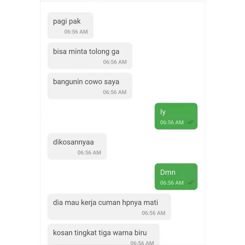 Chat minta tolong ke driver ojol © Instagram