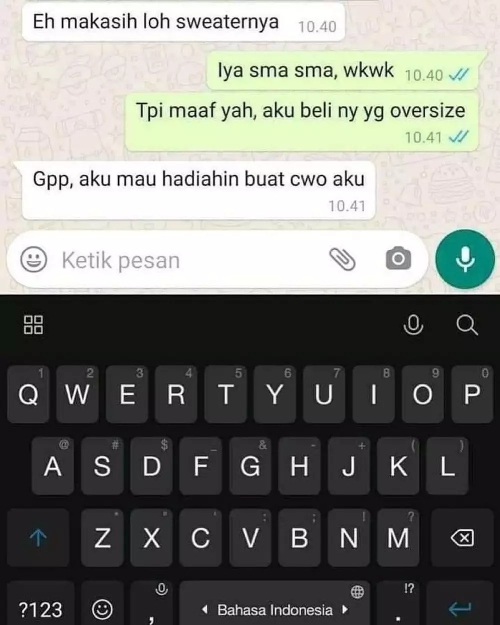 Chat lucu ditolak halus © berbagai sumber Chat lucu ditolak halus © berbagai sumber