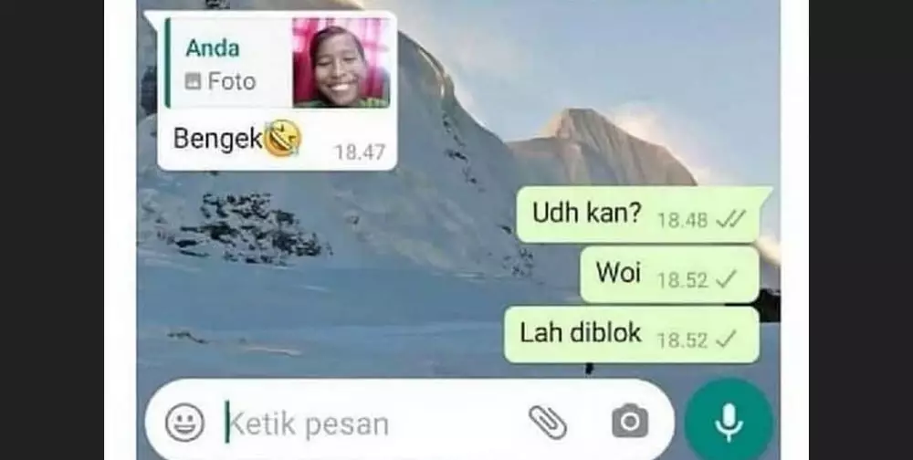 Chat lucu ditolak halus © berbagai sumber Chat lucu ditolak halus © berbagai sumber