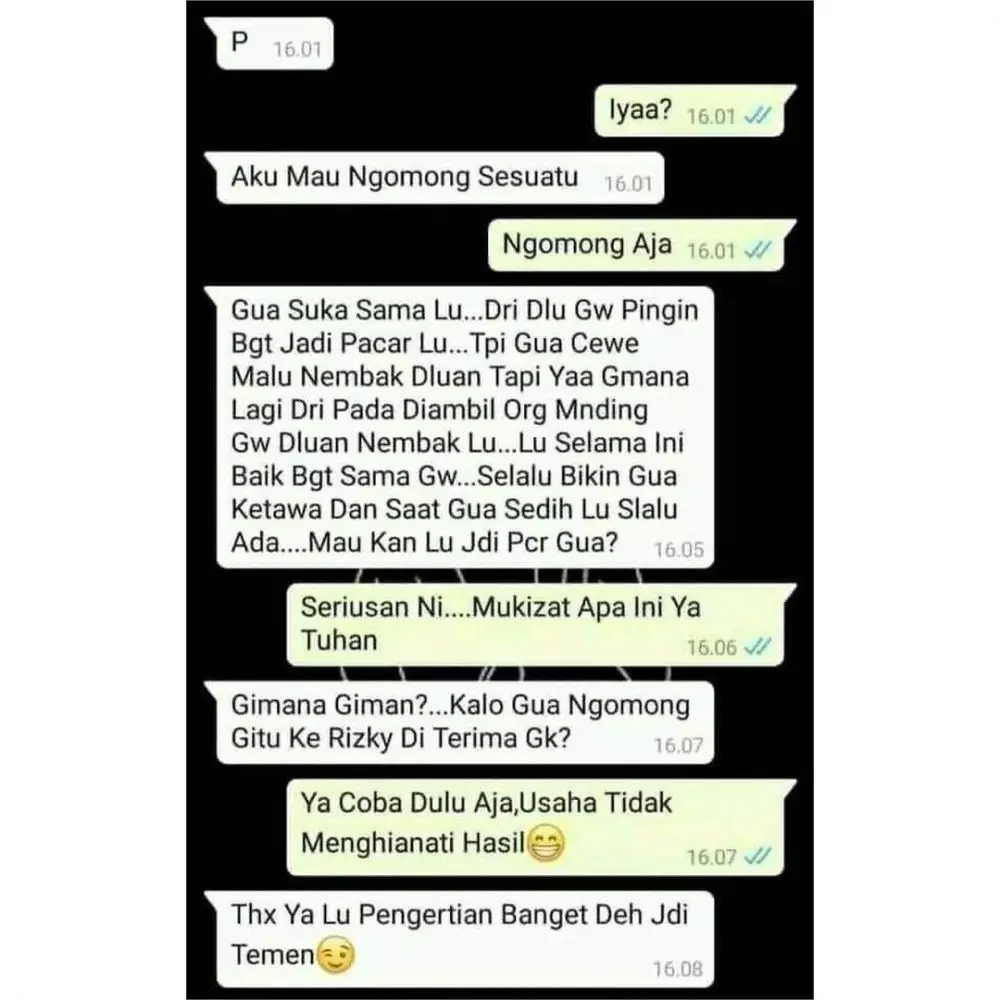 Chat lucu ditolak halus © berbagai sumber Chat lucu ditolak halus © berbagai sumber