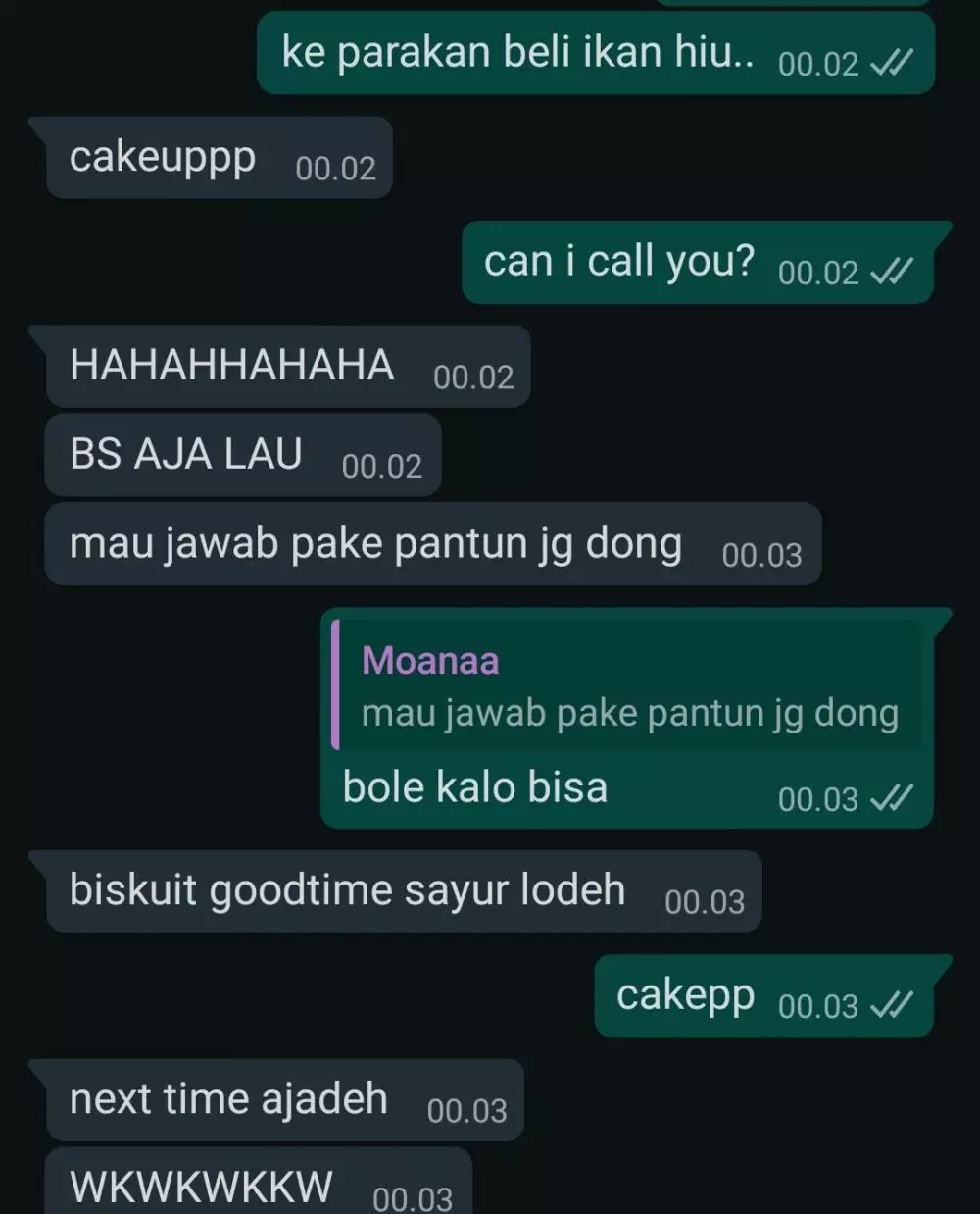 Chat lucu ditolak halus © berbagai sumber Chat lucu ditolak halus © berbagai sumber