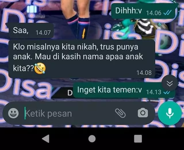 Chat lucu ditolak halus © berbagai sumber Chat lucu ditolak halus © berbagai sumber