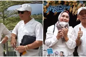 8 Potret Abdul Rozak ayah Ayu Ting Ting pakai perhiasan, jadi sorotan