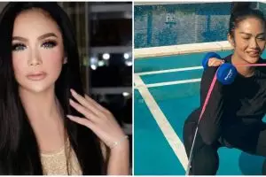 8 Potret Krisdayanti saat olahraga, bugar di usia 46 tahun