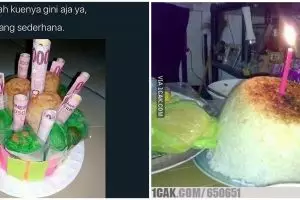 10 Ide kreatif bikin kue ulang tahun ini malah bikin tepuk jidat