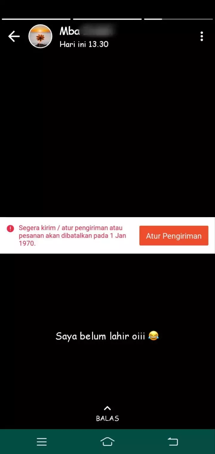 Status lucu cewek di WA © Twitter