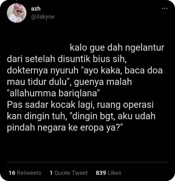 curhatan efek obat bius 6 © berbagai sumber