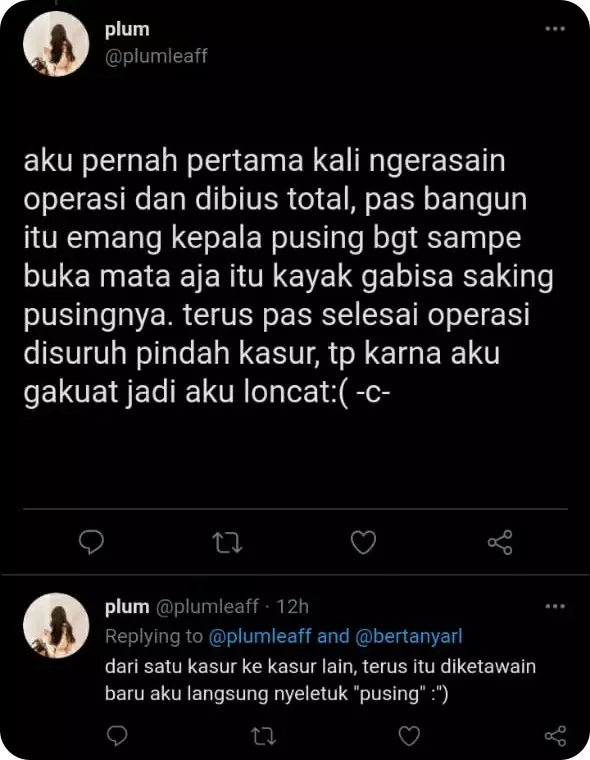 curhatan efek obat bius 9 © berbagai sumber