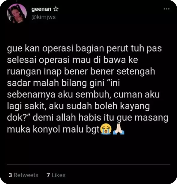 curhatan efek obat bius 12 © berbagai sumber