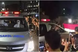 Momen pilu pelepasan jenazah nakes Wisma Atlet gugur karena Covid-19