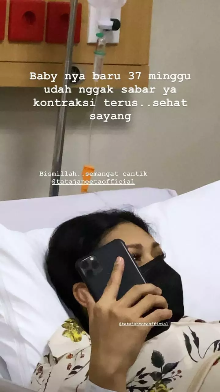 tata janeeta melahirkan © instagram