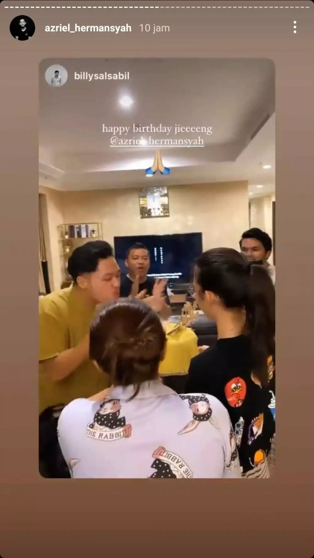 surprise ulang tahun Azriel Hermansyah © 2021 brilio.net