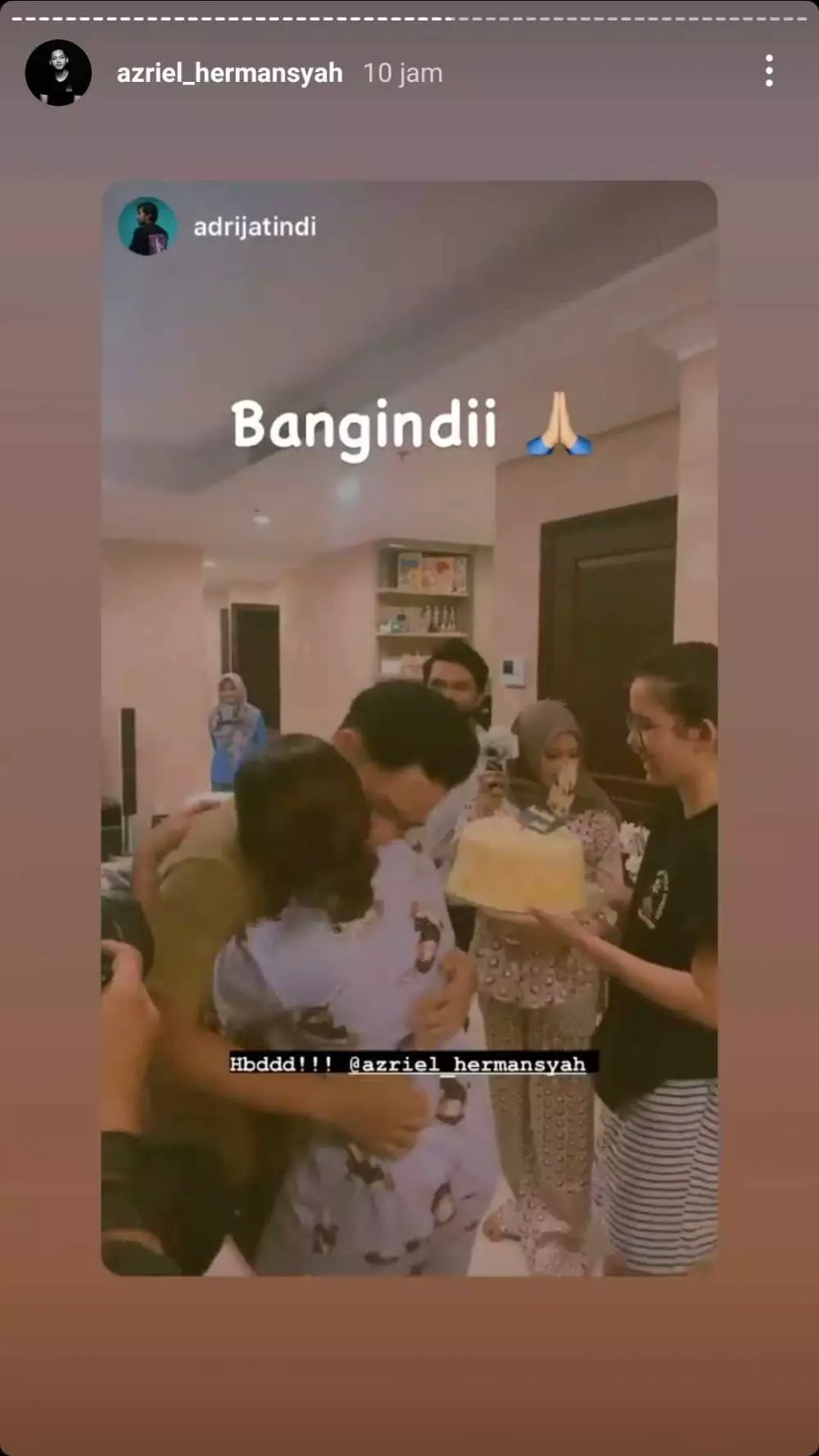 surprise ulang tahun Azriel Hermansyah © 2021 brilio.net