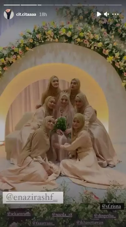 Momen resepsi Ameer Azzikra © 2021 brilio.net