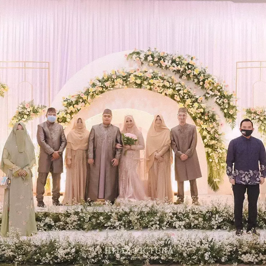 Momen resepsi Ameer Azzikra © 2021 brilio.net