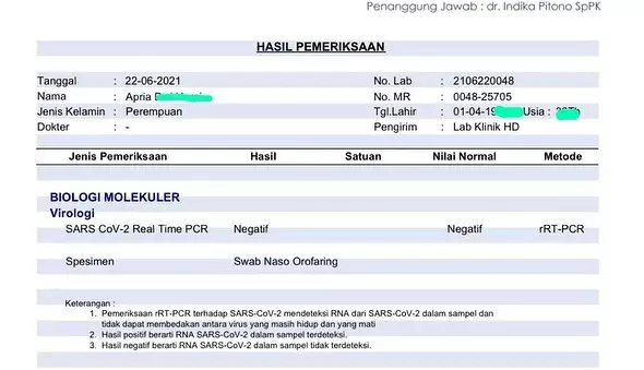 Cerita April Jasmine positif Covid-19 © 2021 brilio.net