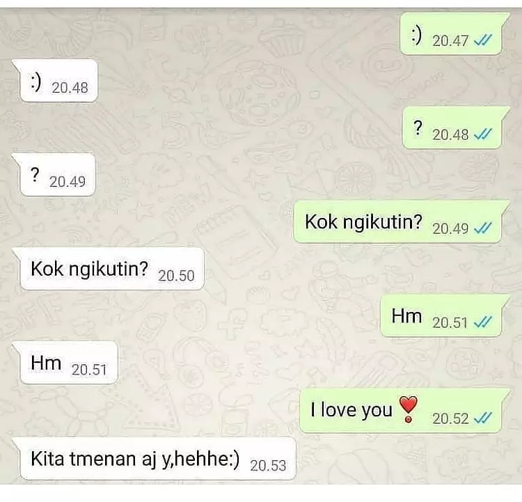 chat lucu bikin marah pacar © 2021 instagram.com