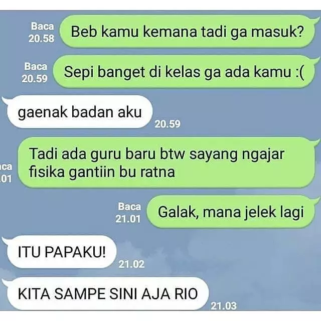 chat lucu bikin marah pacar © 2021 instagram.com