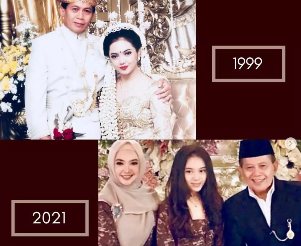 potret lawas pernikahan presenter cantik © Instagram