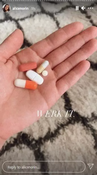 Potret Alice Norin jalani isolasi mandiri Instagram/@alicenorin