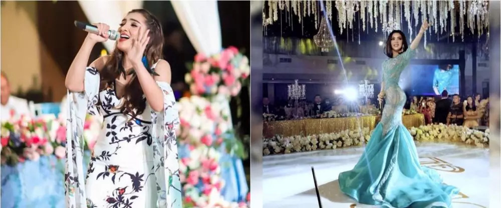 Beda gaya Syahrini dan Asyanty saat kondangan © 2021 brilio.net