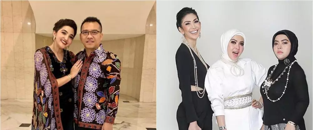 Beda gaya Syahrini dan Asyanty saat kondangan © 2021 brilio.net