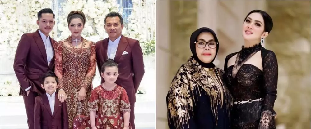 Beda gaya Syahrini dan Asyanty saat kondangan © 2021 brilio.net