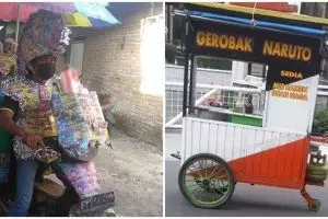 10 Potret lucu totalitas pedagang keliling ini bikin tepuk jidat