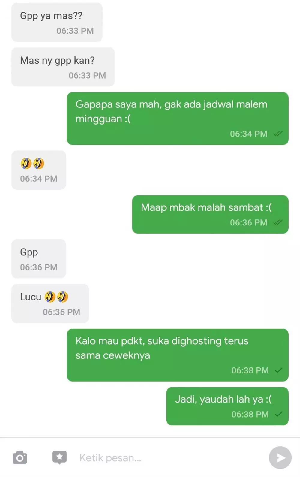 Chat tanya ke pengemudi ojek © Twitter Chat tanya ke pengemudi ojek © Twitter