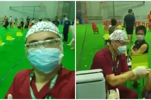 Aksi gesit dokter beri vaksinasi Covid-19, layani 550 orang sehari