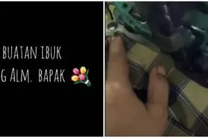 Sulap sarung peninggalan suami jadi baju, hasilnya bikin melongo