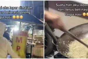 Viral aksi beli nasi goreng tanpa nasi, begini penampakannya