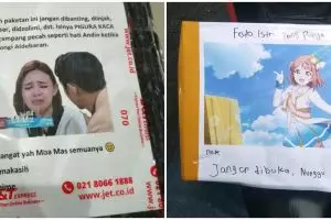 10 Foto lucu peringatan di paket barang ini bikin kurir auto nyengir