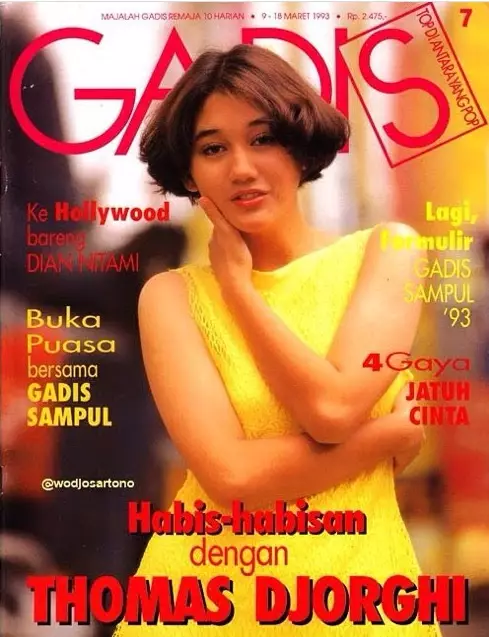 nostalgia potret nike ardilla jadi model majalah © berbagai sumber