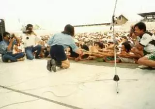 Nike Ardila saat manggung © 2021 brilio.net