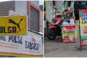 10 Desain gambar di spanduk jualan ini kocaknya bikin mikir