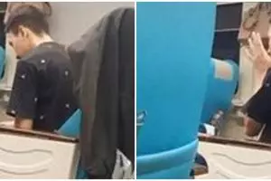 Viral video pasutri tunaikan salat bareng di kereta, menyentuh banget