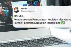 10 Cuitan lucu kepanjangan PPKM ala warganet ini malah bikin baper