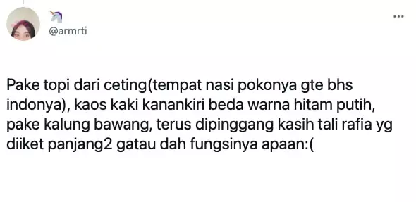 Pengalaman lucu MOS SMP 3 © Twitter