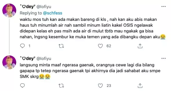 Pengalaman lucu MOS SMP 9 © Twitter