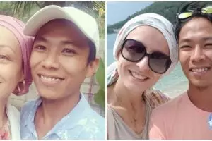 10 Potret terbaru pasangan bule Prancis dan pria Lombok, makin mesra