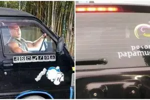 10 Potret lucu stiker di mobil ini bikin lihat dua kali