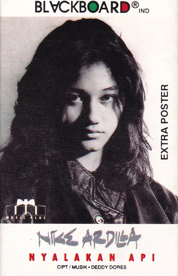 gaya Nike Ardilla di cover album era 90-an dari berbagai sumber