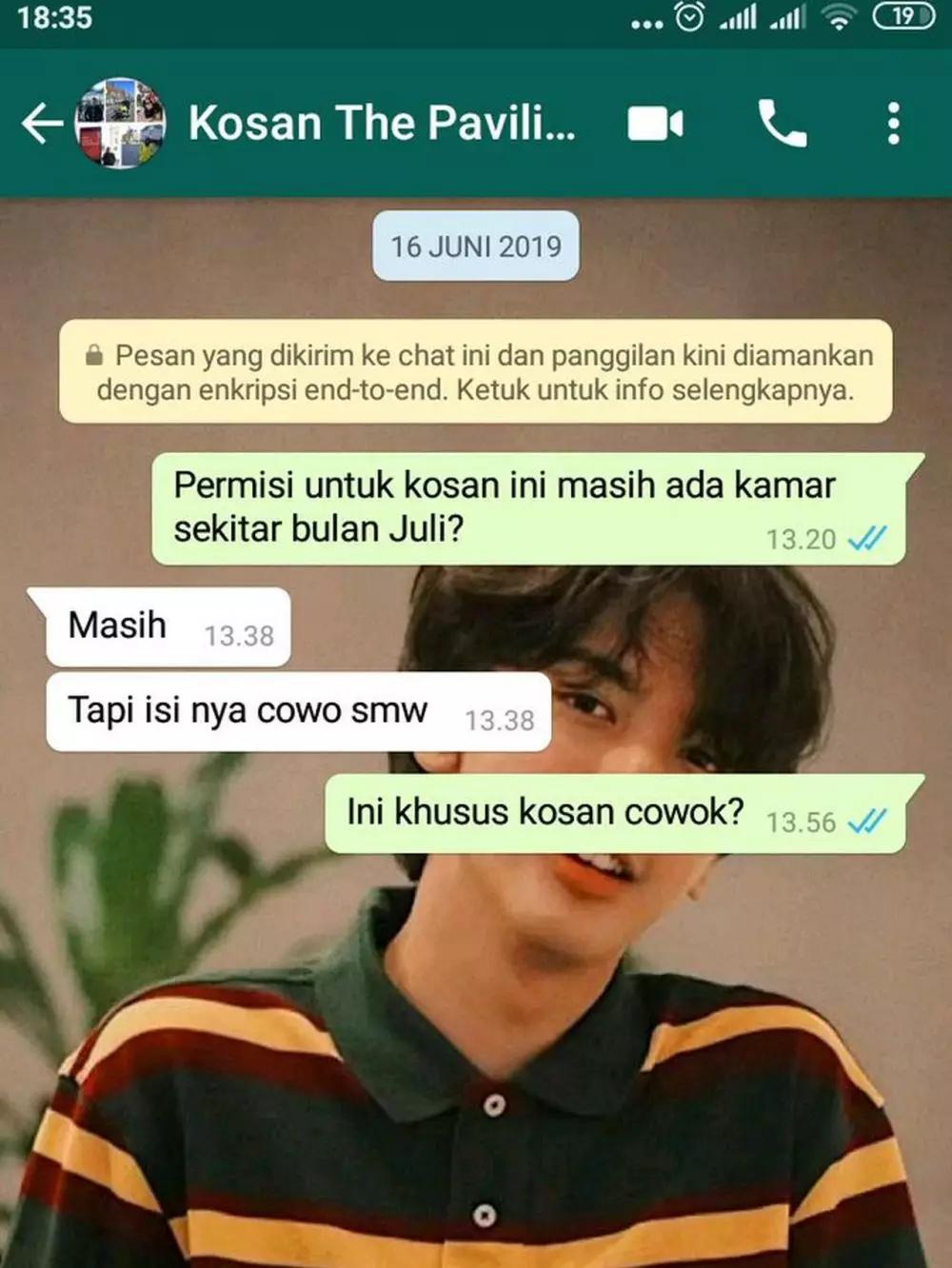 Chat lucu mencari kosan © berbagai sumber Chat lucu mencari kosan © berbagai sumber