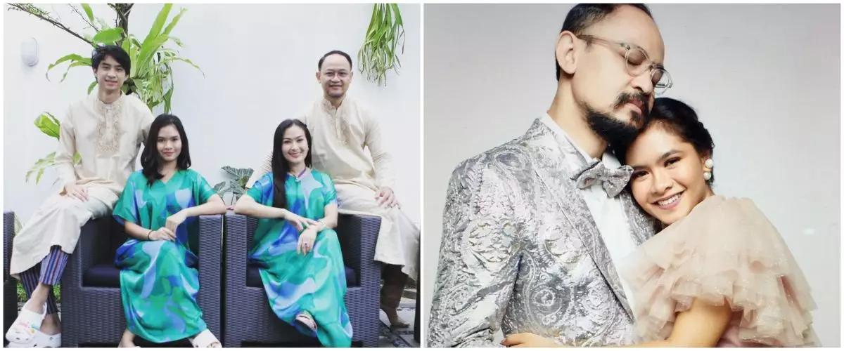 8 Potret kedekatan suami Iis Dahlia dan Salshadilla putri sambungnya