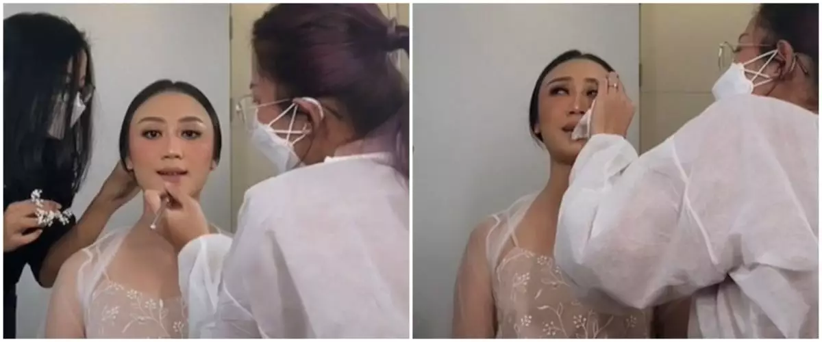 Kisah pengantin wanita menangis usai dua jam dimakeup, ini alasannya