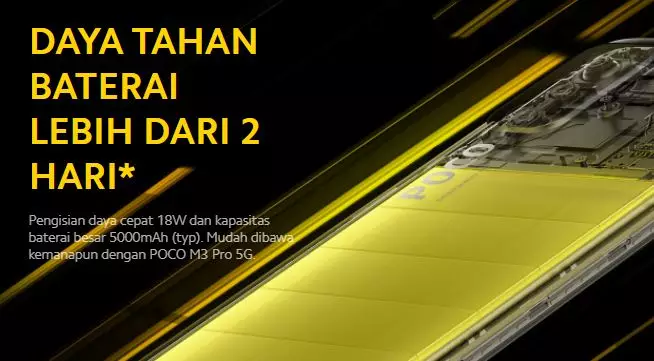Spesifikasi Poco M3 Pro 5G © 2021 brilio.net Spesifikasi Poco M3 Pro 5G © 2021 brilio.net