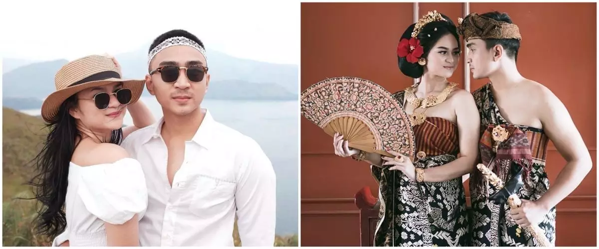 10 Potret prewedding Lutfi Agizal dan Nadya Indry, berbaju adat Bali